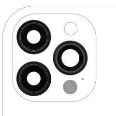 Back Camera Lens With Bracket & Bezel - iPhone 12 Pro Max Mobile Sentrix