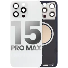 Back Glass With Steel Plate With MagSafe Magnet Pre-Installed - iPhone 15 Pro Max Mobile Sentrix