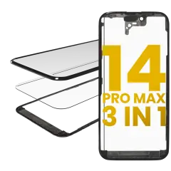 3 in 1 (Glass With OCA Pre-Installed + Frame) - iPhone 14 Pro Max Mobile Sentrix