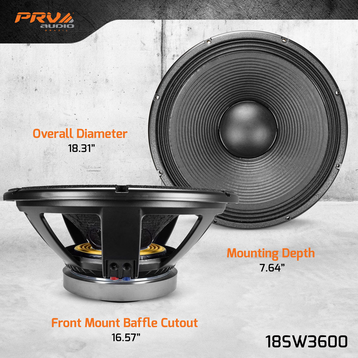 PRV 18SW3600 Subwoofer PRV Audio
