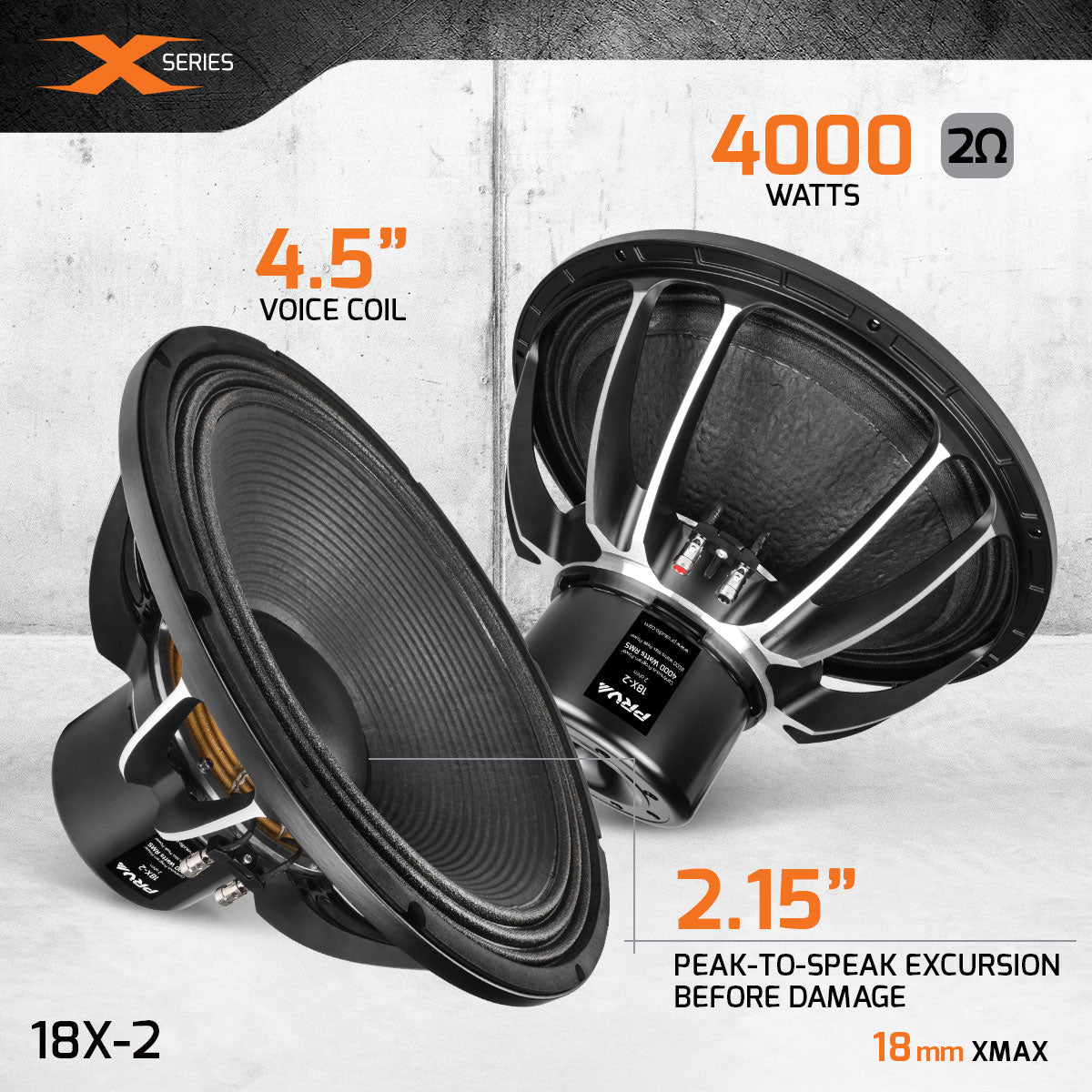 PRV 18X-2 Subwoofer PRV Audio