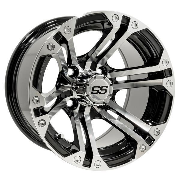 GTW Specter 12x7 | -25 Offset Machined Black Wheel