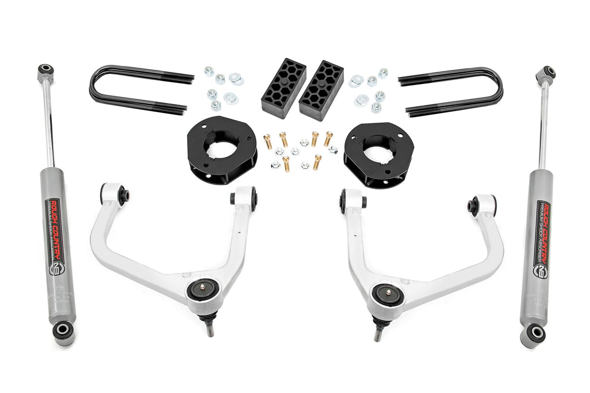 Rough Country 3.5 Inch Suspension Lift Kit Chevy Silverado 1500 2WD/4WD 2019-2024 29531A