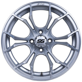 GTW Spyder 15x7 Matte Silver with Machined Accents Wheel