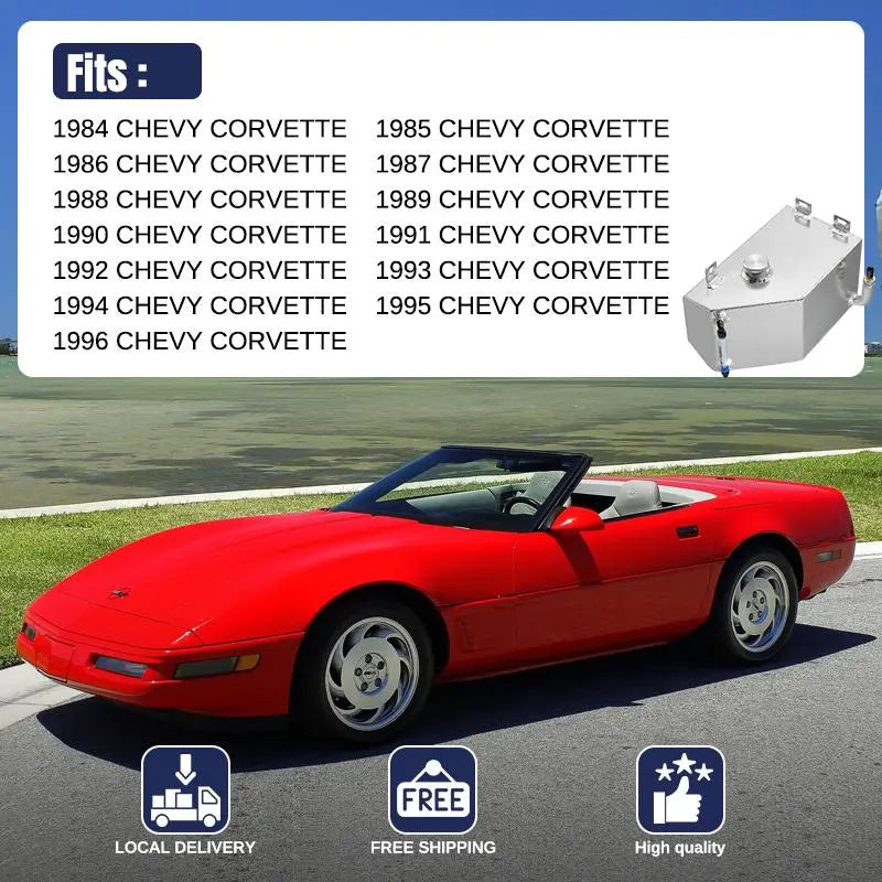 1984-1996 Chevy Corvette C4 Aluminum Coolant Reservoir Flashark