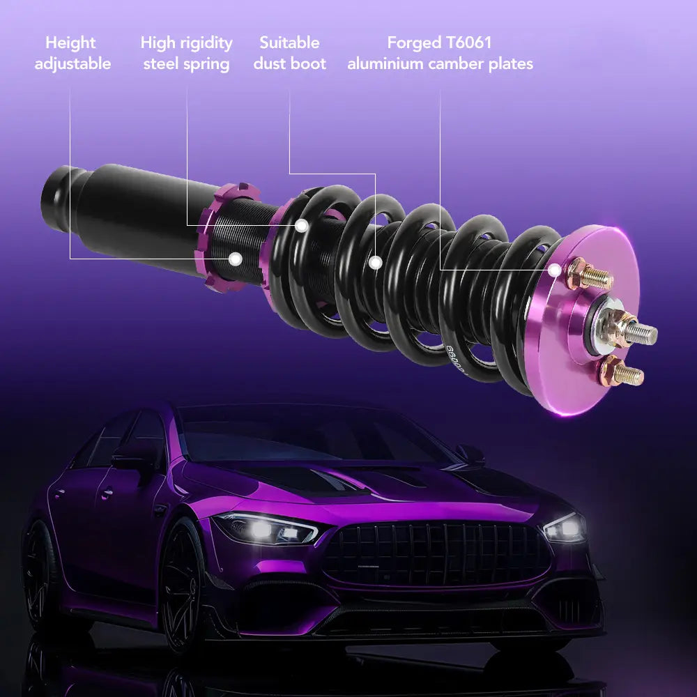 Flashark 1990-2001 Honda Civic EG EK & Acura Integra DC2 Height Adjustable Coilovers