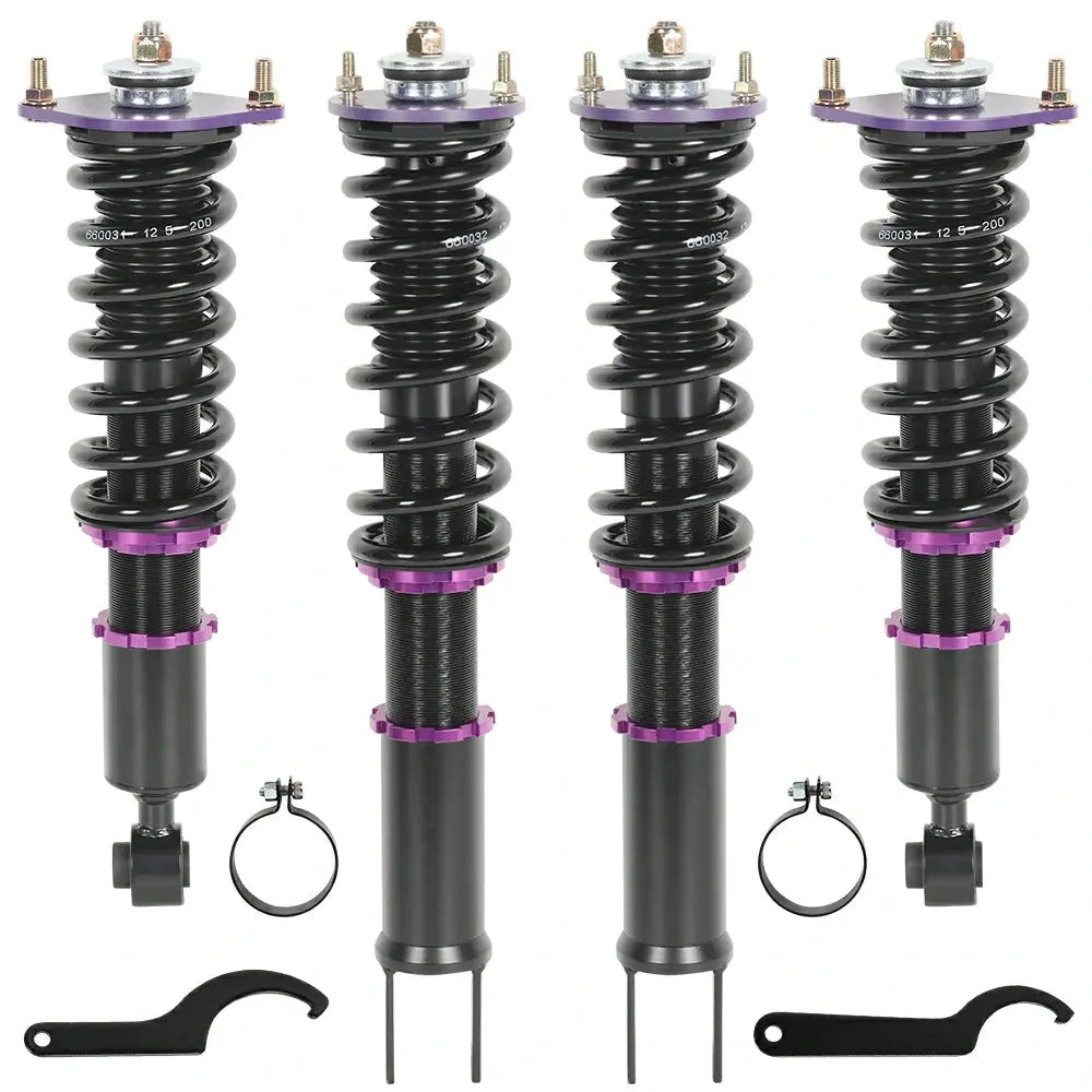 Adjustable Coilover Shock Absorbers Struts 4PCS for 1990-1996 Nissan 300ZX Z32