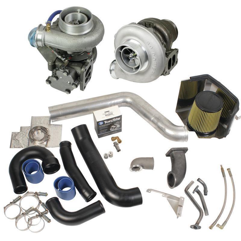 1998.5-2002 Cummins 5.9L BD Diesel Super B Twin Turbo Kit W/ FMW Billet Wheel (1045320)