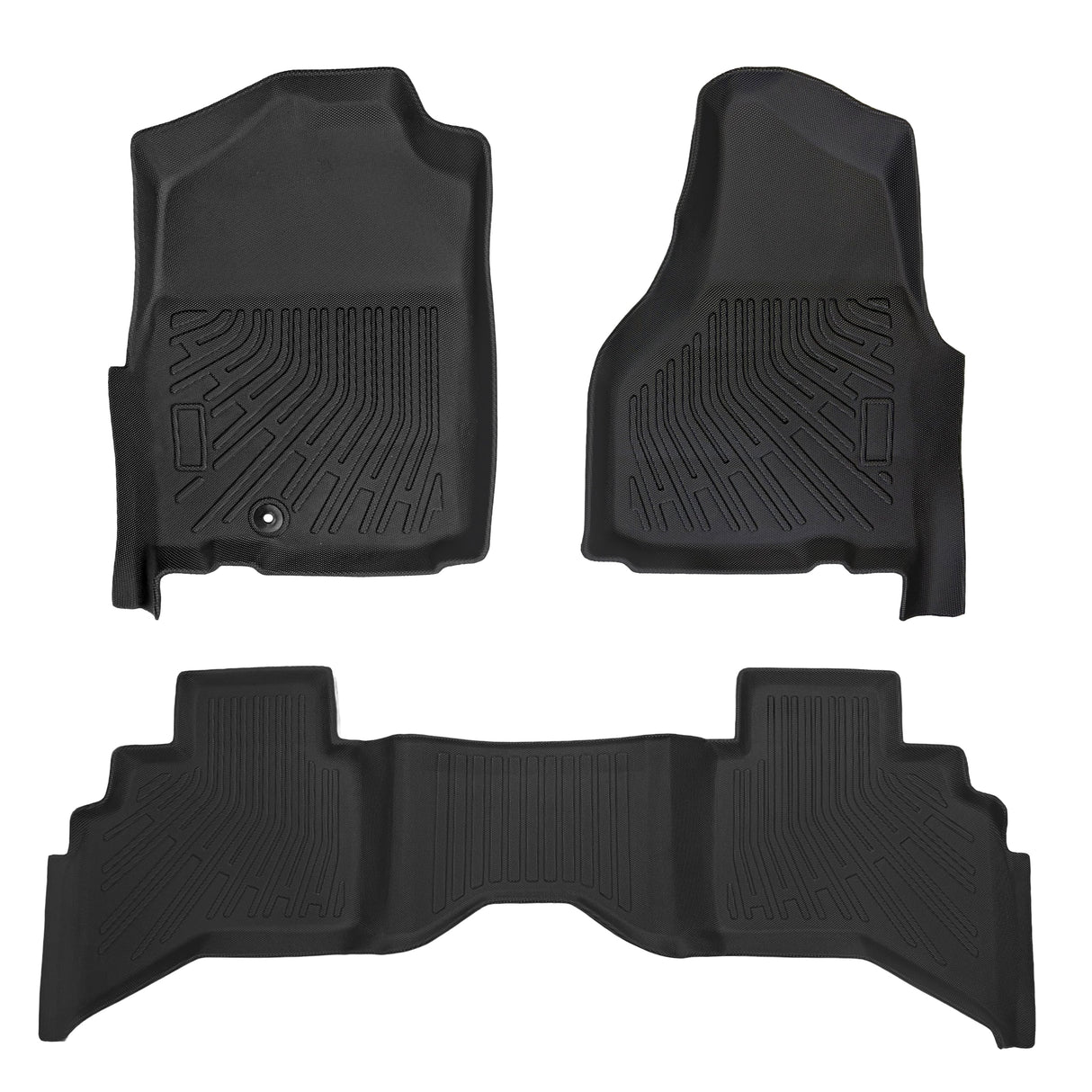 Trucktok Dodge Ram 2002-2008 1500 & 2003-2009 2500 3500 Crew Cab (Quad Cab) All-Weather Floor Mats TruckTok