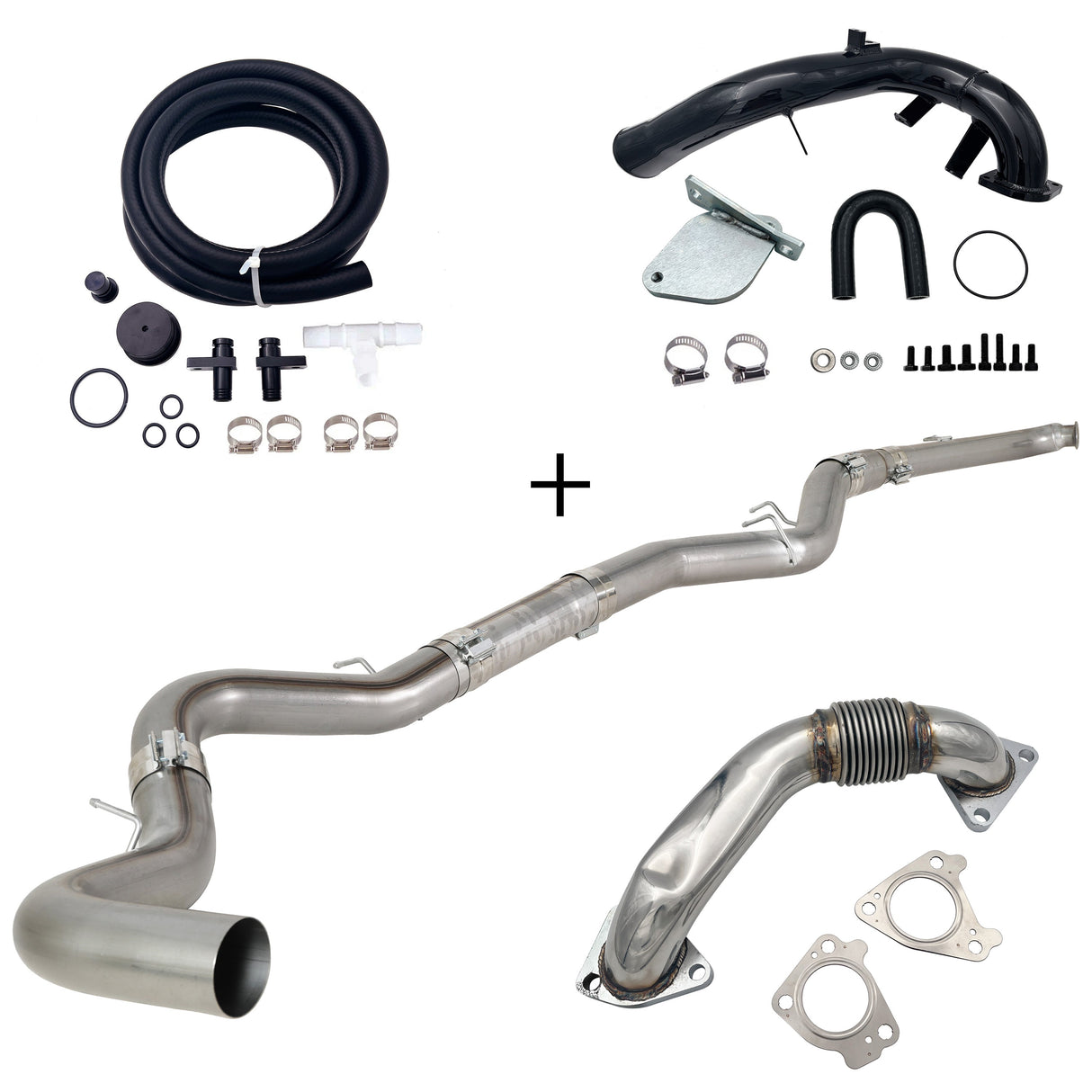 TruckTok 2007.5-2010 6.6L Duramax LMM 4"/5" Dp-back DPF pipe & EGR delete kit TruckTok