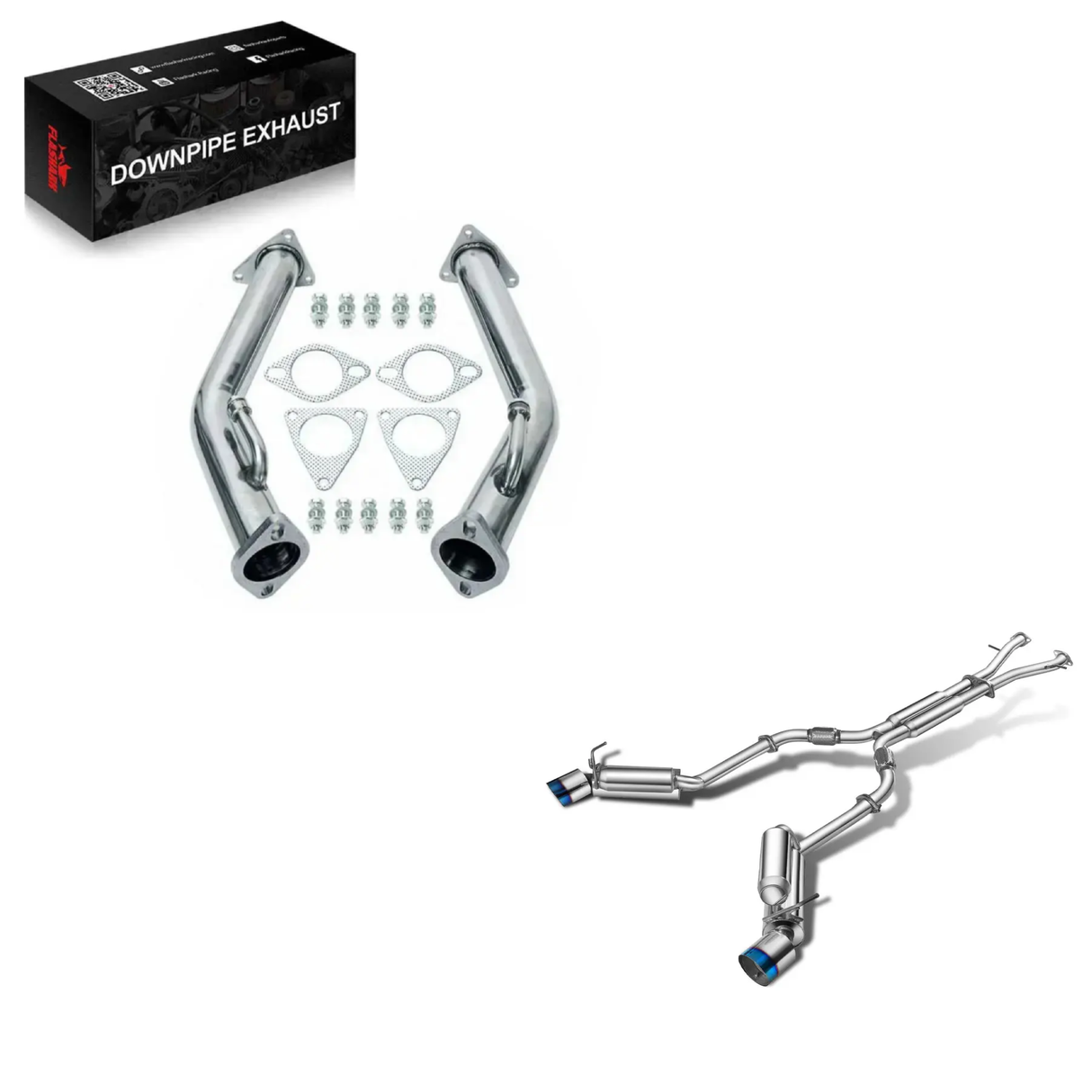 Exhaust Headers for 2007-2013 Infiniti G37/G37X/G37XS Nissan 370Z/350Z 3.5L/3.7L Flashark
