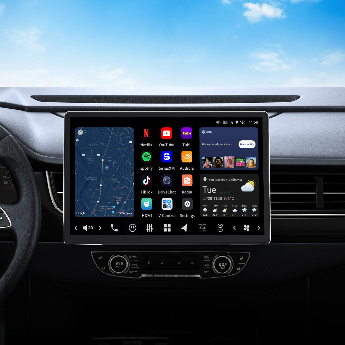 VISION 14” Single DIN Android Car Universal Radio