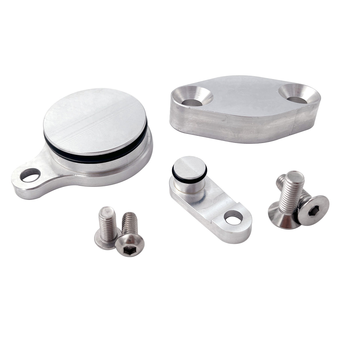 TruckTok 5.3L 6.0L LS EGR+EVAP Valve Block Off Plates Kit Purge Solenoid Plug Intake/Exhaust LM7 Generic TruckTok