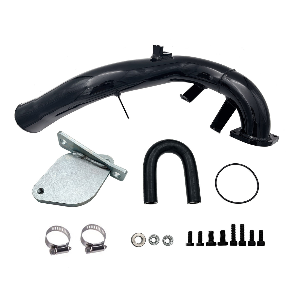 TruckTok 2007-2010 6.6L Duramax LMM EGR Delete Kit High Flow Intake Elbow Pipe Tube TruckTok