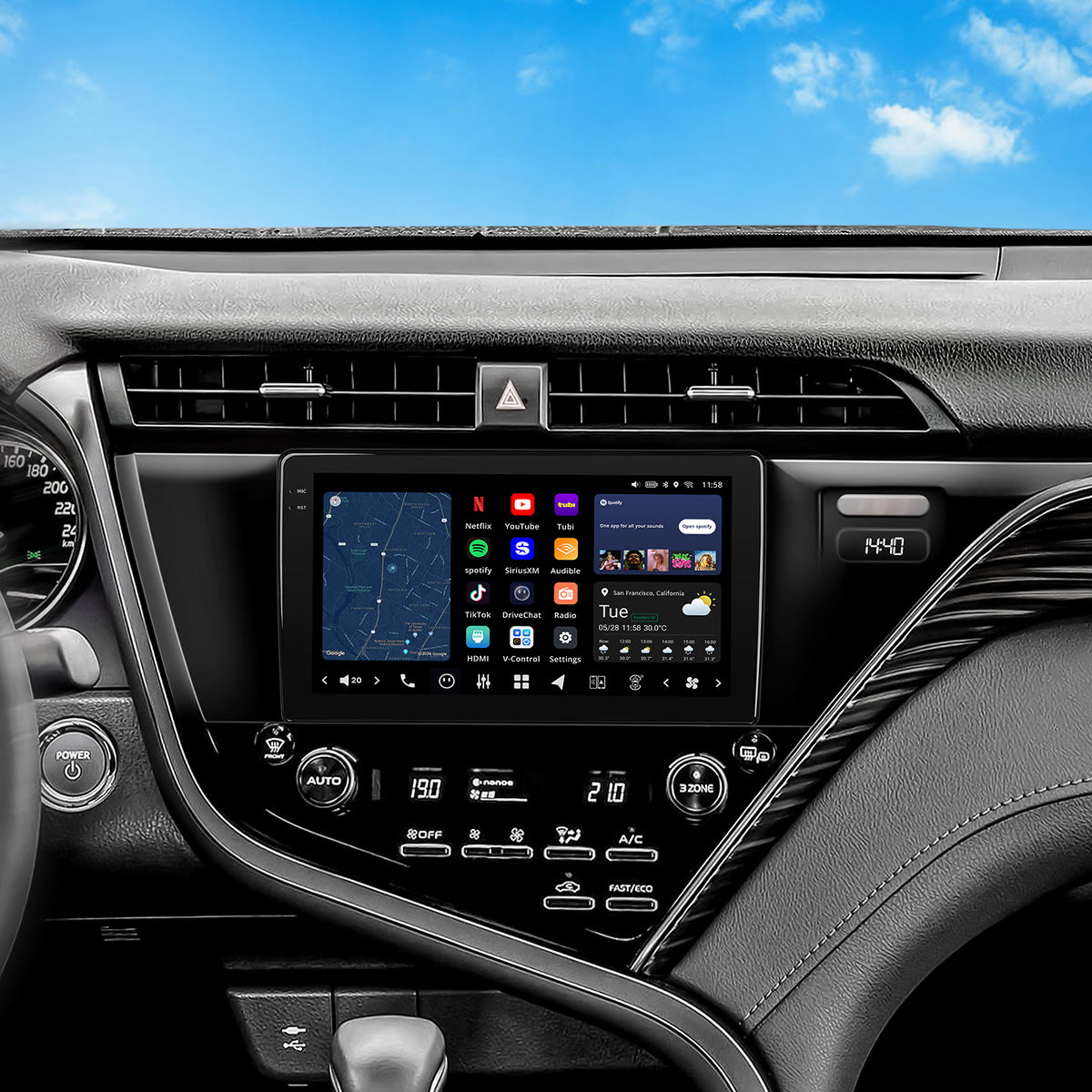 VISION 10” Custom-Fit Car Stereo for Toyota Camry 2018-2020