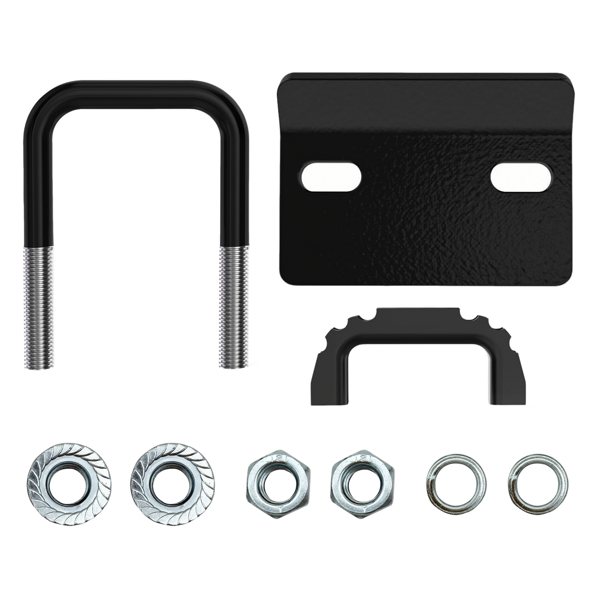Trucktok 2" Anti-Rattle Hitch Tightener with Rubber Isolator U-Bolt TruckTok