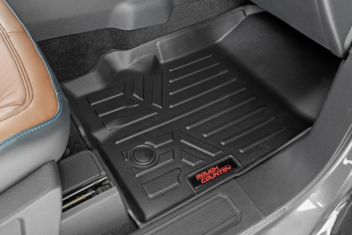 Rough Country Floor Mats Front & Rear Ford Bronco 4WD 2021-2026 M-51602