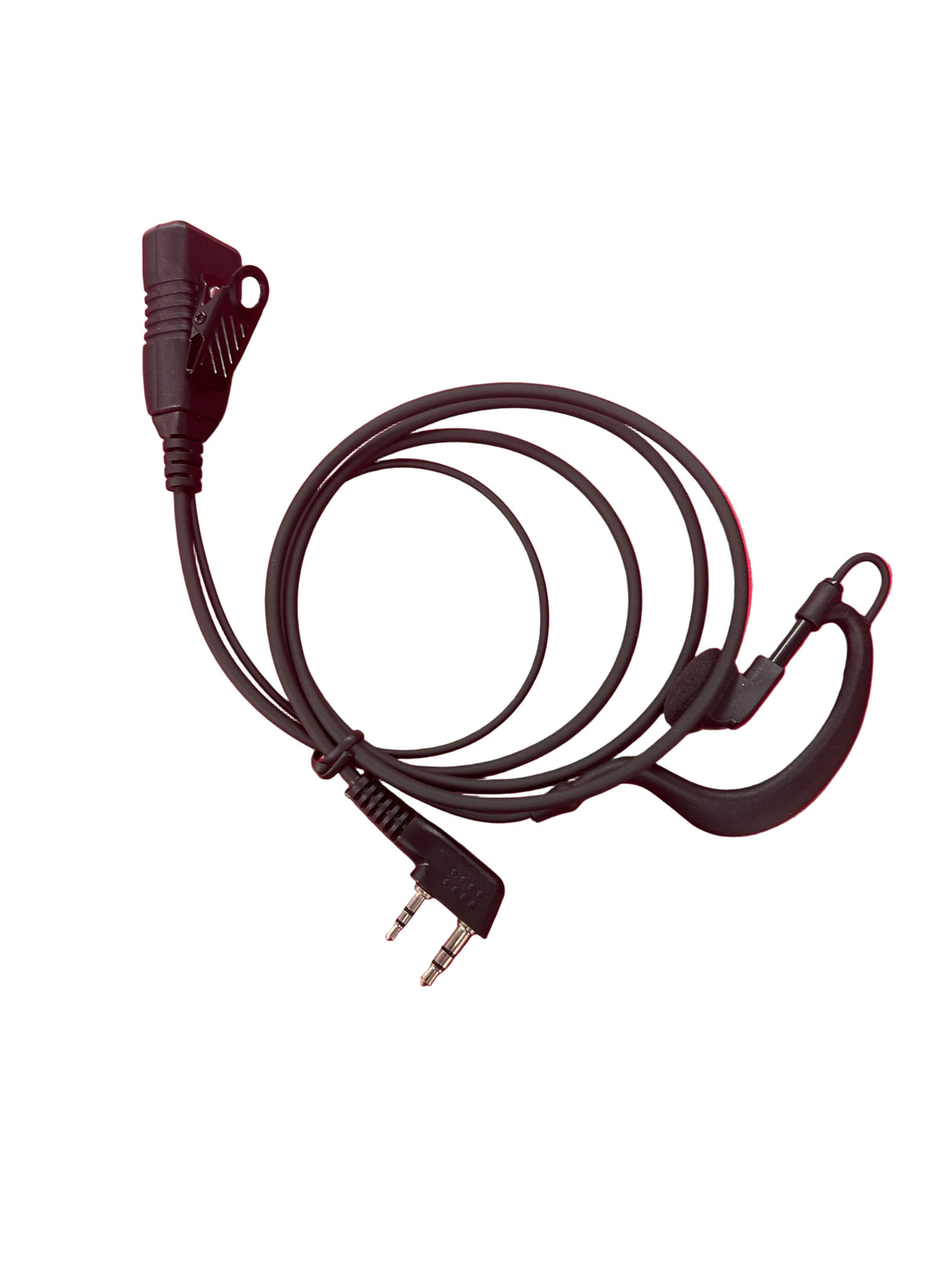 2-Pin Walkie Talkie Earpiece with PTT Mic – Compatible with Baofeng, Kenwood, Retevis, TYT, Wouxun, Anytone TekShack