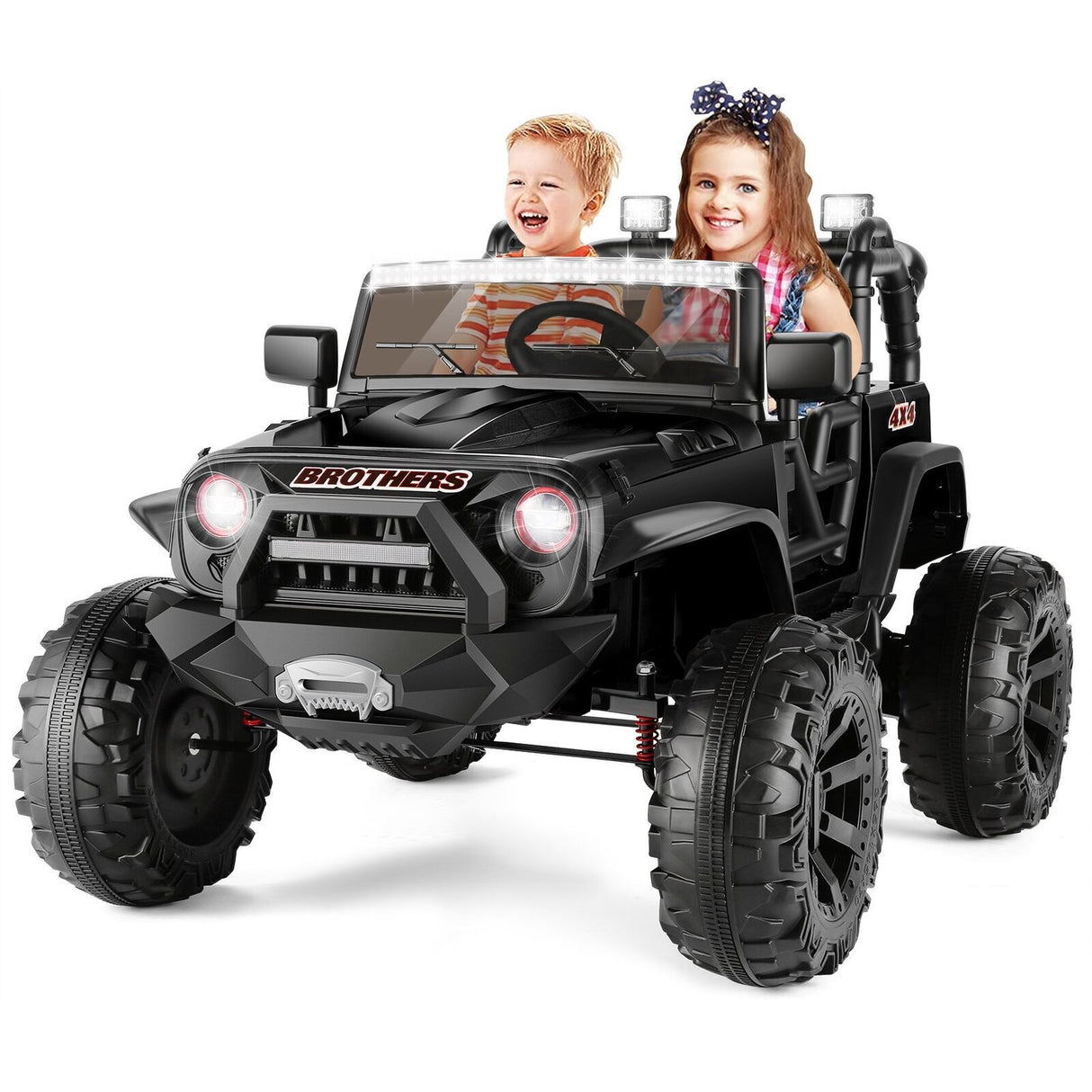 2-Seater 24V Electric Ride-On Truck for Kids with Bluetooth and Remote Control