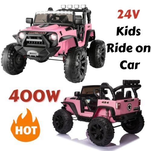2-Seater 24V Electric Ride-On Car for Kids with 9AH Battery and 400W Power