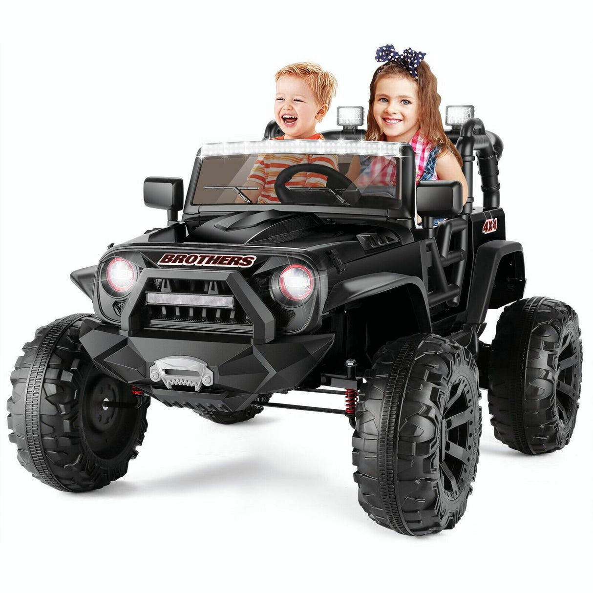 Electric 2-Seater Truck Toy for Kids with Remote Control - 2x200W 24V Power
