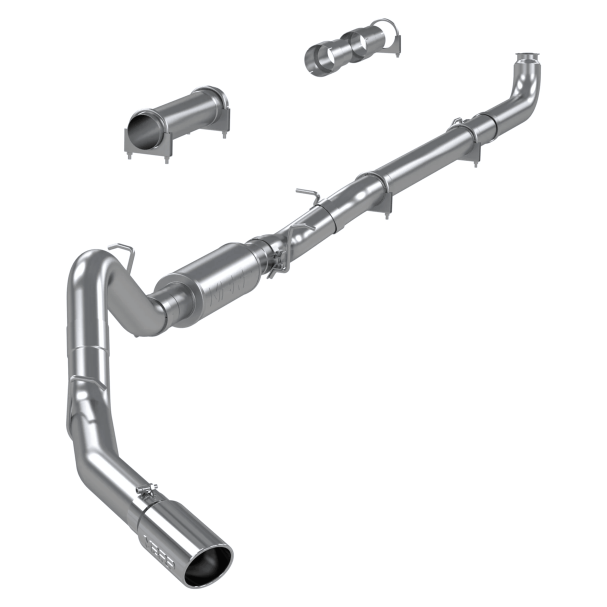 2001-2007 Duramax LB7/LLY/LBZ Aluminized 4" Down Pipe Back Exhaust (S6004AL)