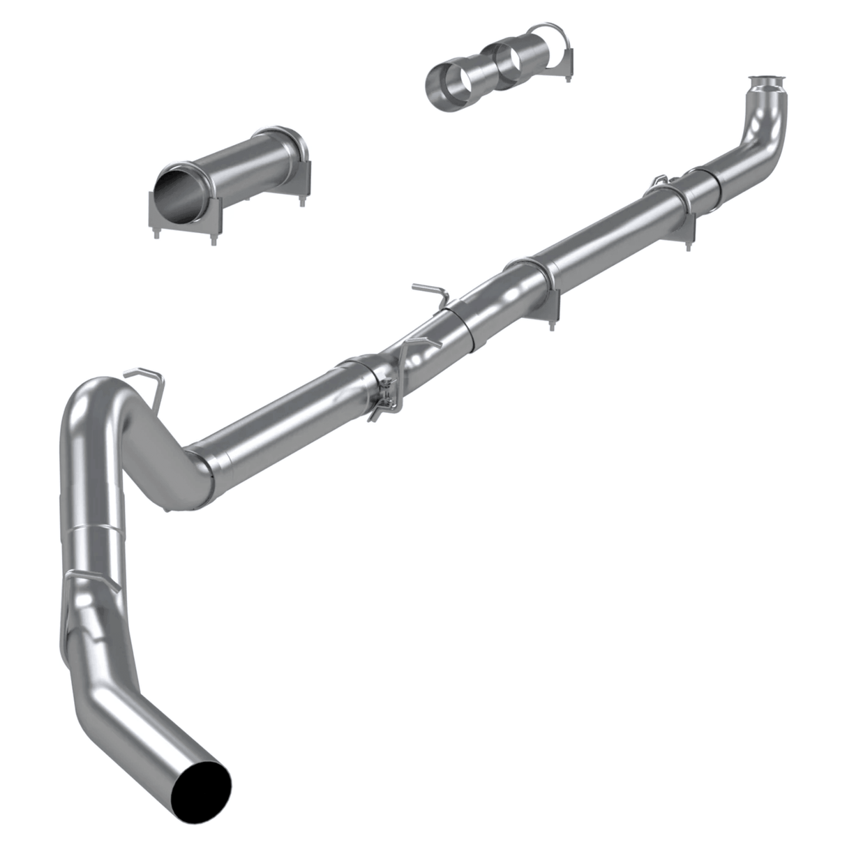 2001-2007 Duramax LB7/LLY/LBZ Aluminized 4" Down Pipe Back Exhaust (S6004PLM)