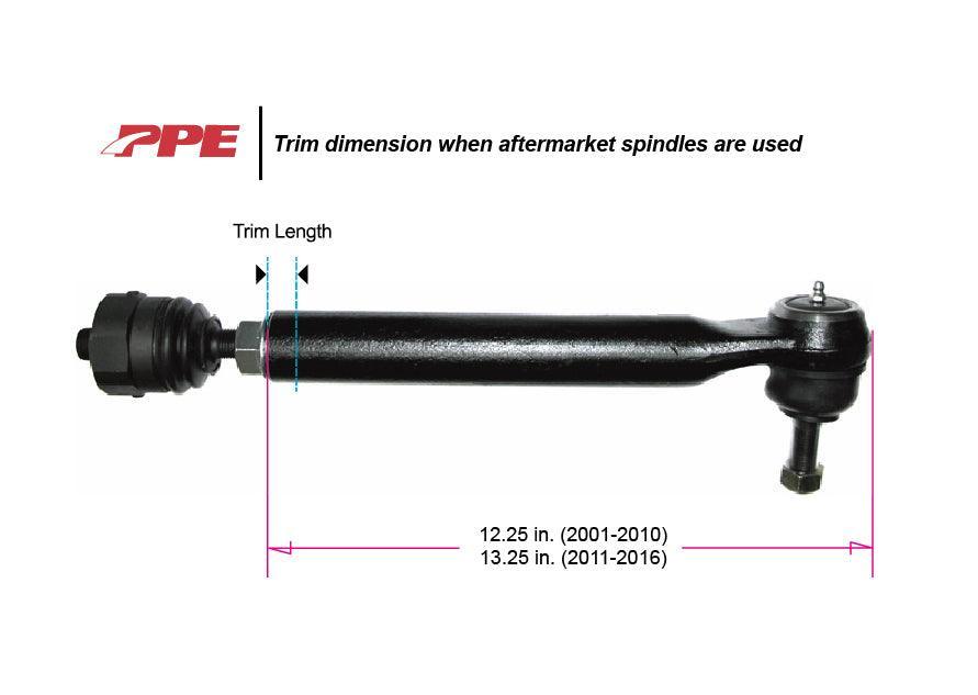 2001-2010 Duramax PPE Stage 3 Forged Tie Rod Assemblies (158031500)