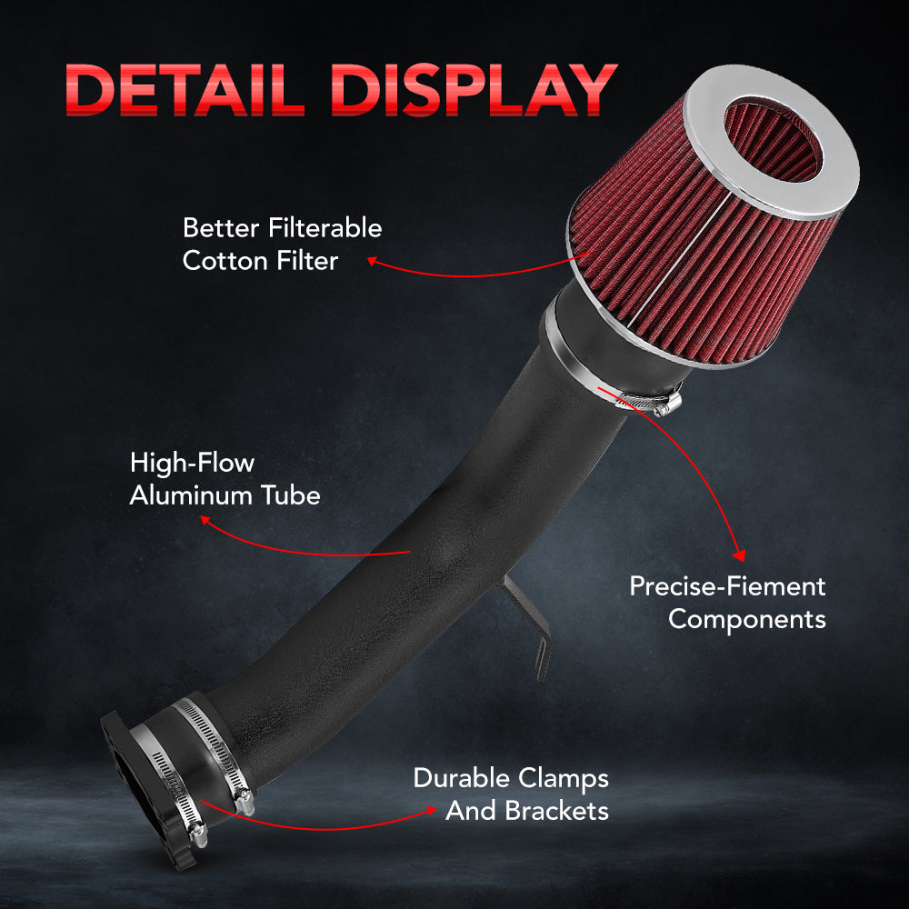 2002-2006 Nissan Altima Maxima 3.5L V6 High-flow Cold Air Intake Kit Flashark