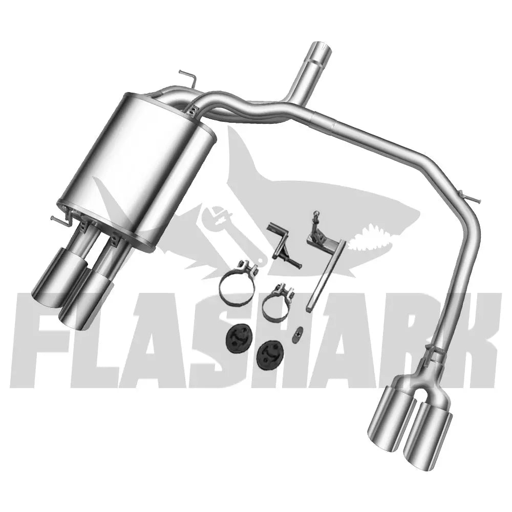 2005-2010 BMW 5 Series E60 E61 523i/525i/530i Catback Exhaust System w/ M5 Style Dual Tip