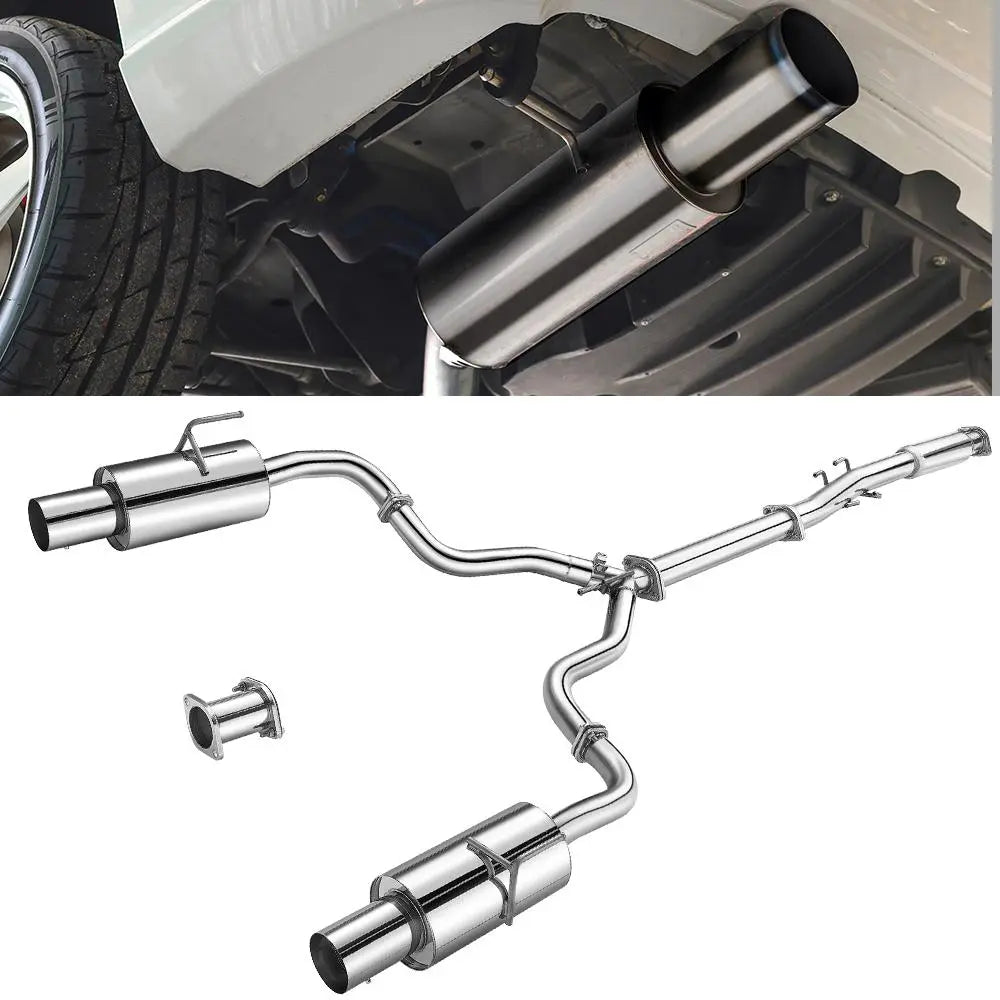 2007-2012 Nissan Altima V6 4 Inches Rolled Muffler Tip Catback Exhaust System