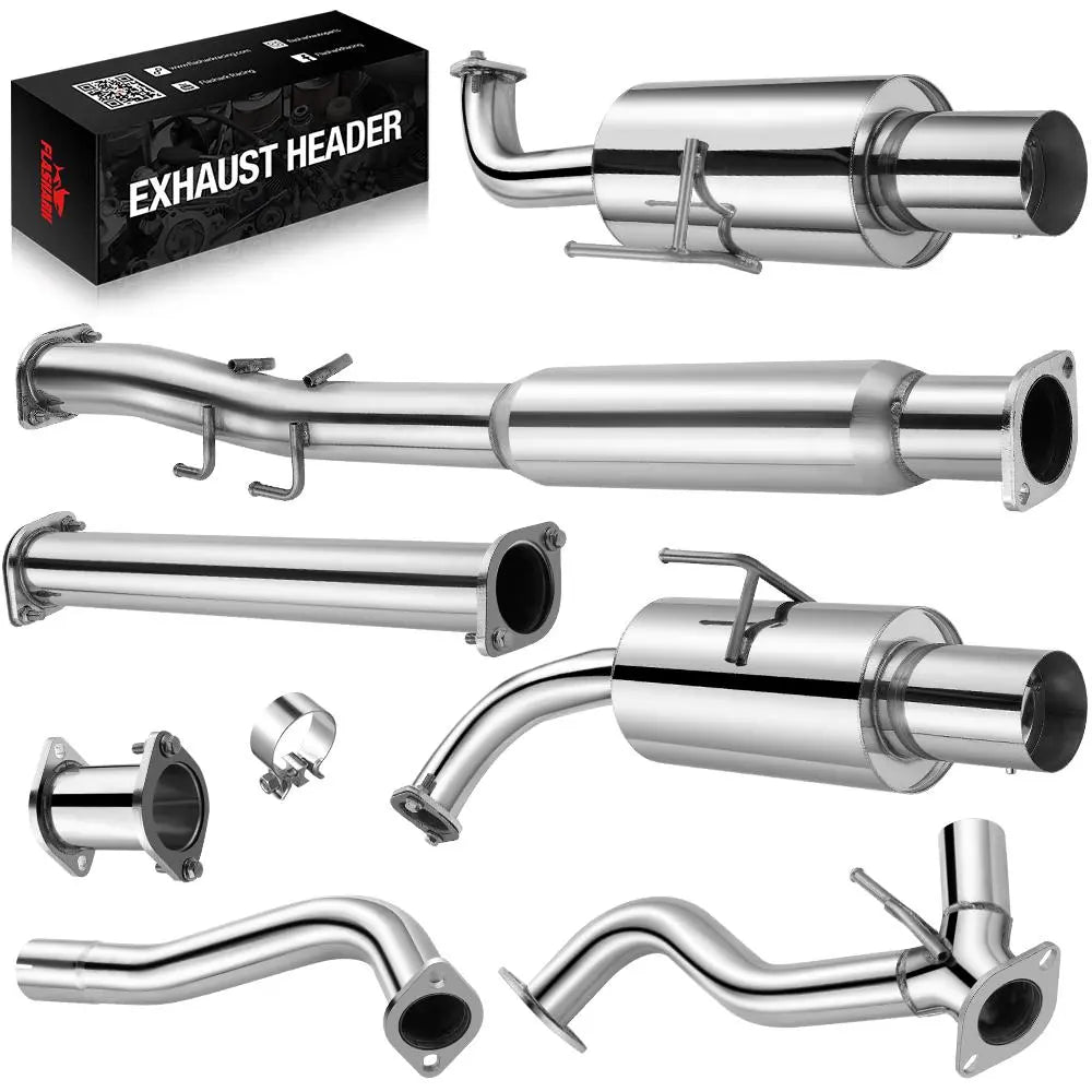 2007-2012 Nissan Altima V6 4 Inches Rolled Muffler Tip Catback Exhaust System