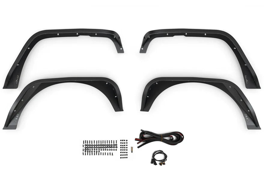 DV8 Offroad 07-18 Jeep Wrangler JK Front & Rear Slim Fenders