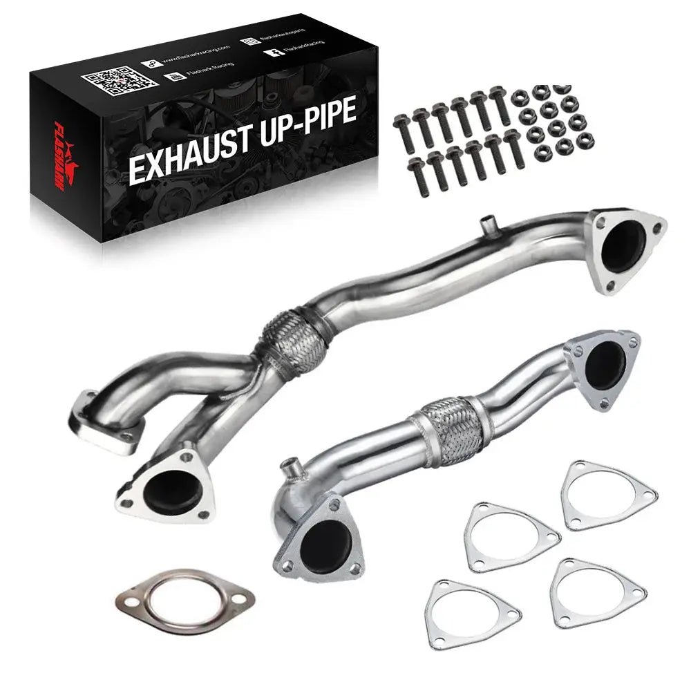 For 2008-2010 6.4L Ford Powerstroke Diesel Heavy Duty Polished Exhaust Up-Pipe