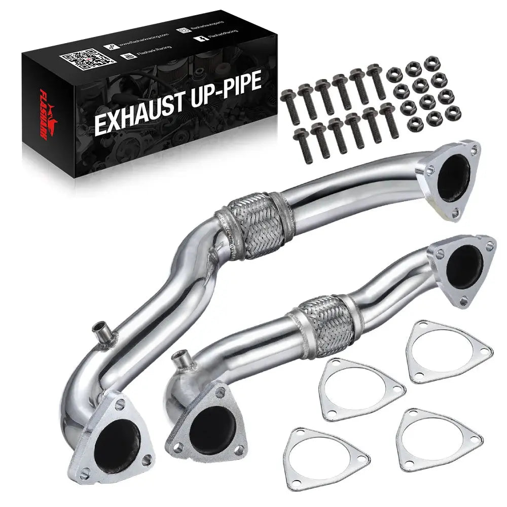 For 2008-2010 6.4L Ford Powerstroke Diesel Heavy Duty Polished Exhaust Up-Pipe