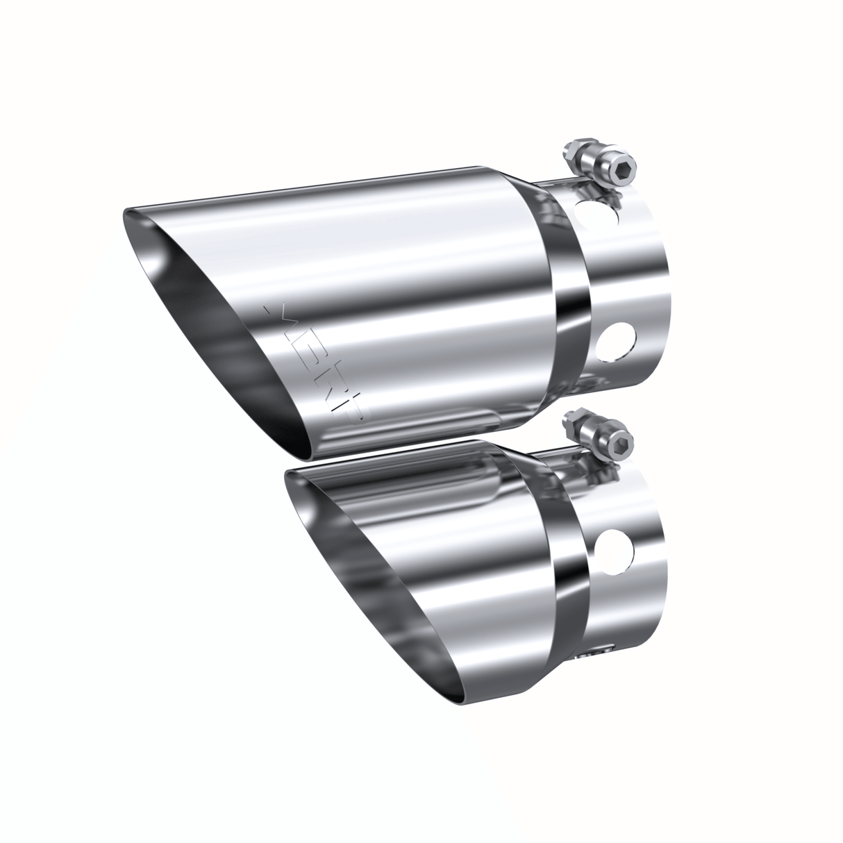2008-2017 Powerstroke 6.7L Polished Stainless Steel Exhaust Tip Cover Set 4" x 5" (T5111)