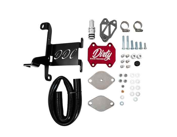 2009-2024 Cummins 6.7L Dirty Diesel Customs EGR/Cooler Delete Kit (I67-EGR-A006)