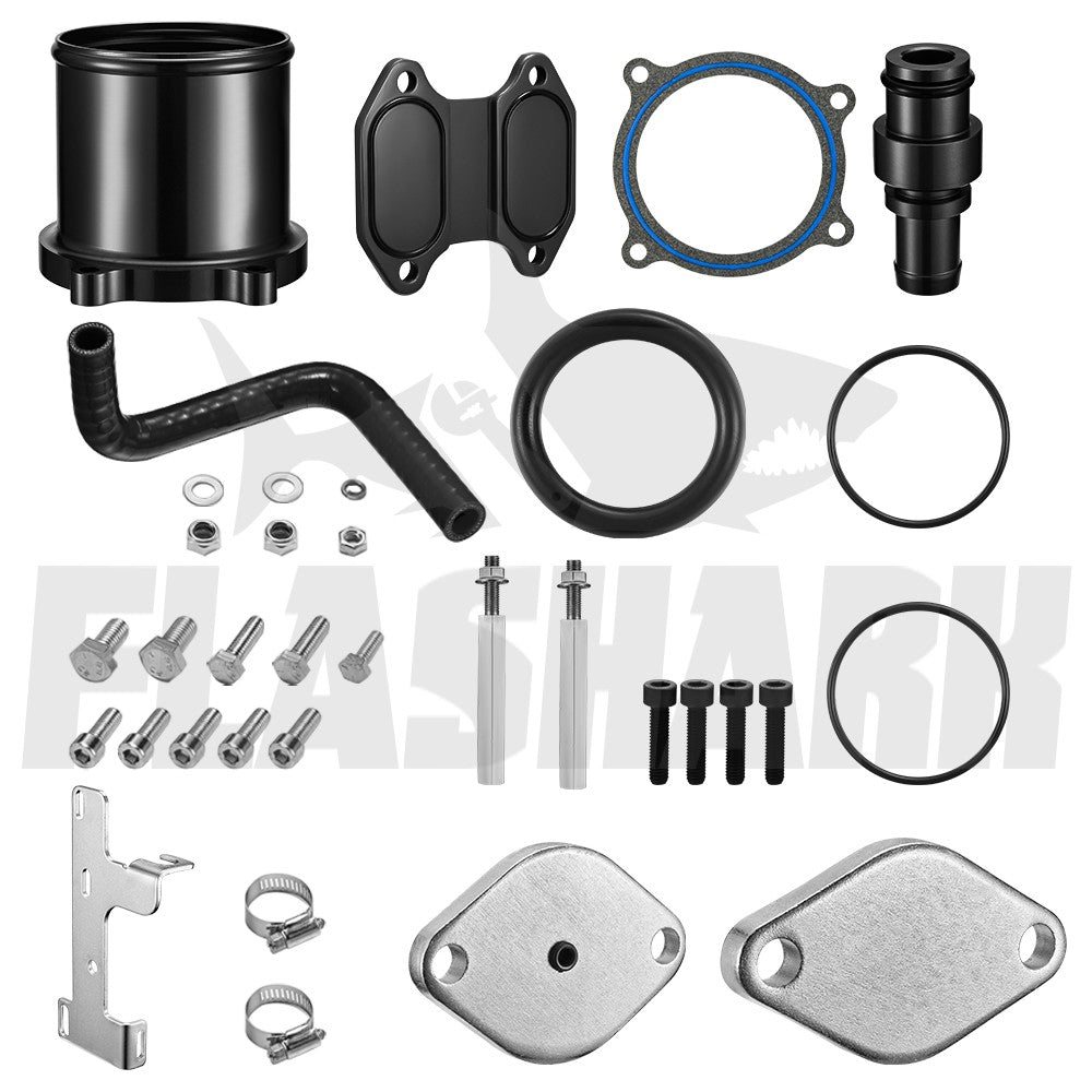 For 2010-2014 6.7L Dodge Ram Cummins EGR Throttle Valve Cooler Delete Kit