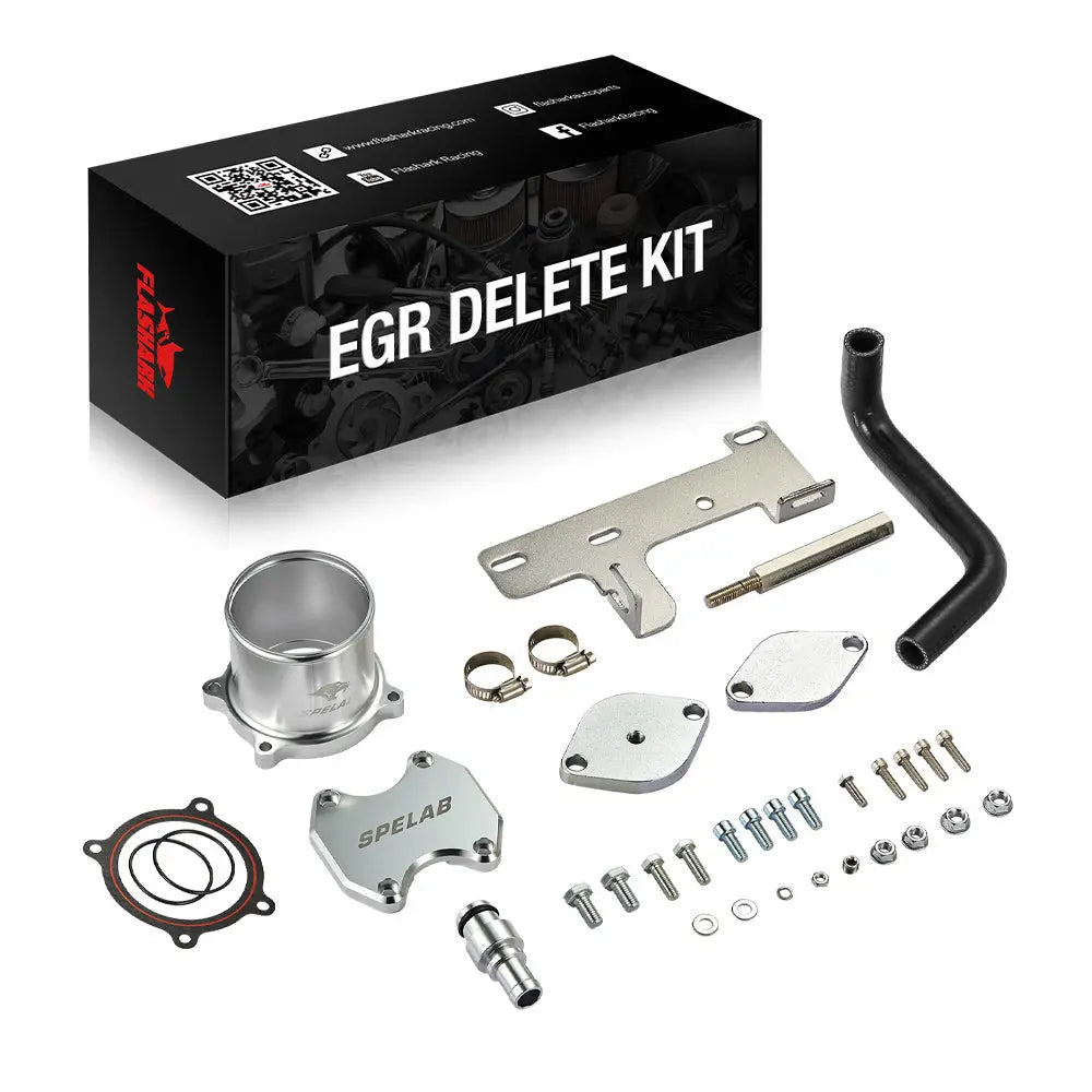 For 2010-2014 6.7L Dodge Ram Cummins EGR Throttle Valve Cooler Delete Kit Flashark