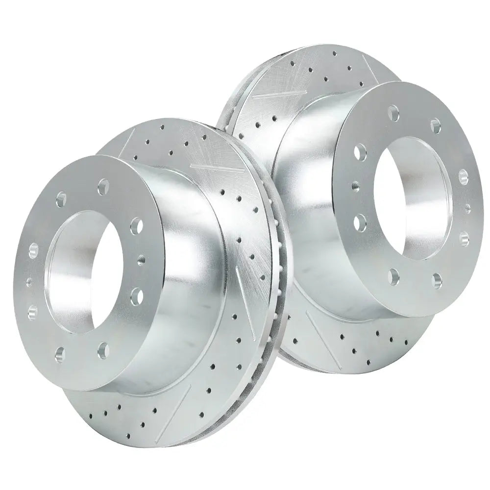 2011-2019 Chevy Chevrolet Silverado GMC Sierra 2500 3500 Disc Brake Rotors - Front and Rear Flashark
