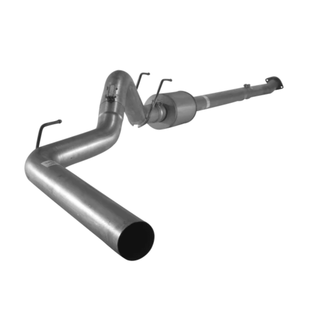 2011-2019 Powerstroke Cab & Chassis 4" Downpipe Back Exhaust w/ Muffler (421016)