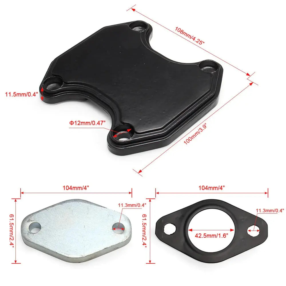For 2013-2018 6.7L Cummins Diesel EGR Delete Kit for Cab & Chassis Dodge Ram Flashark
