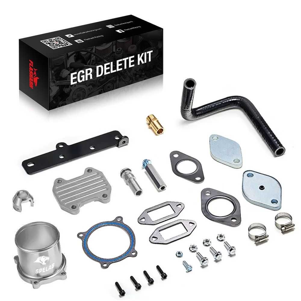 EGR Delete Kit For 2013-2018 Dodge Ram 2500/3500 6.7L Cummins Diesel Plate Cooler & Throttle Valve Flashark