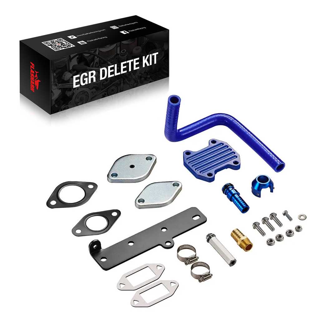 EGR Delete Kit For 2013-2018 Dodge Ram 2500/3500 6.7L Cummins Diesel Plate Cooler & Throttle Valve Flashark