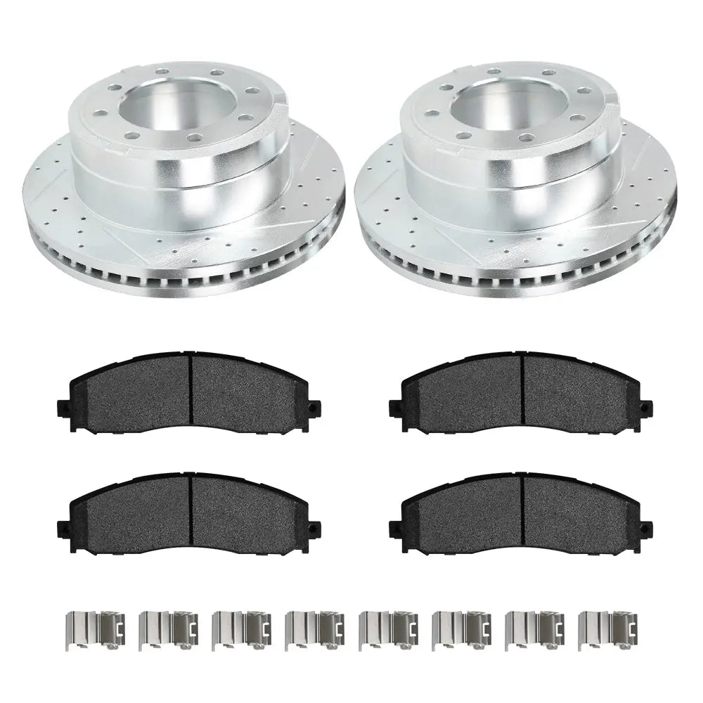 For 2013-2022 Ford Super Duty F250 F350 Brake Rotors and Pads Kit - Front and Rear Flashark