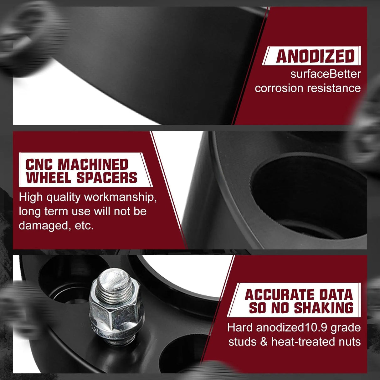 For 2015-2022 Ford F150 / Lincoln Navigator 1.25/1.5/2 Inches 6x135mm Wheel Spacers 4PCS Flashark