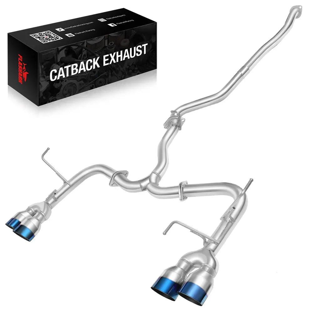 Catback Exhaust & Axle Back for 2015-2021 Subaru WRX / WRX STI | 4" Quad Muffler Tips | N1 Style Burnt Tip