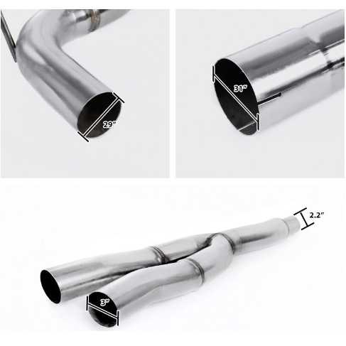 Catback Exhaust System For 2015-2023 Ford Mustang 2.3L EcoBoost W/ N1 Muffler Tip Flashark