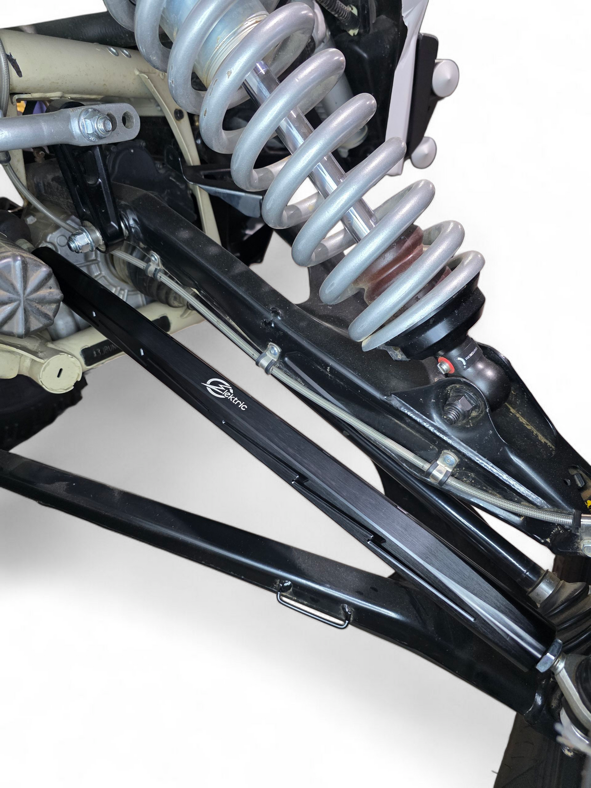 2017+ Can Am X3 Maverick Billet Tie Rods Anodized Black (RS 72" Model Only) www.elektricoffroad.com