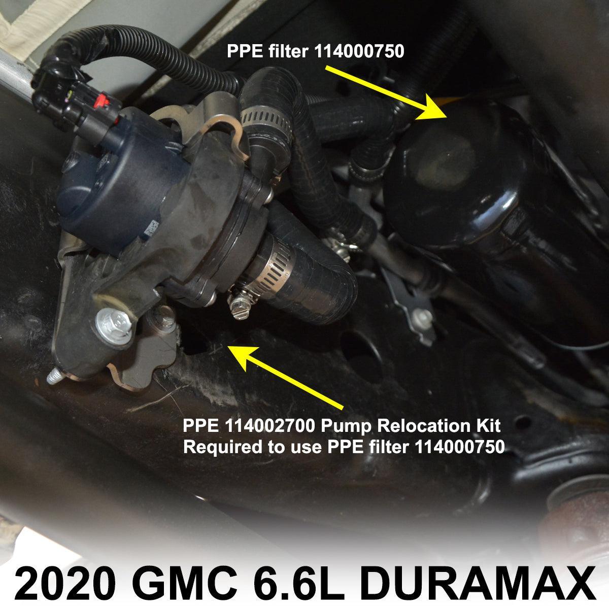 2020-2026 Duramax L5P Fuel Coolant Pump Relocation Kit (114002700)